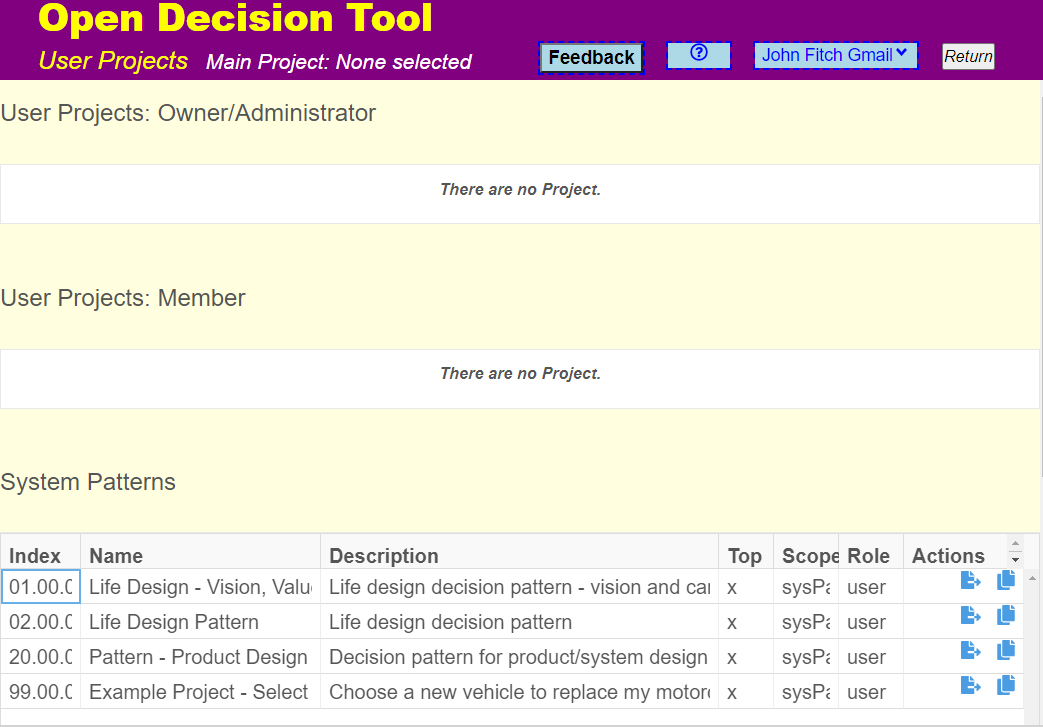 Open Decision Tool Demo Help – Decision Management Institute
